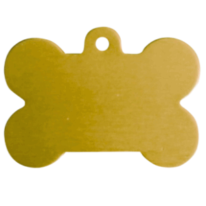 aluminium hondenbot goud