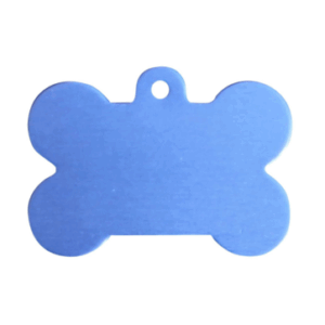 Aluminium Hondenbot blauw